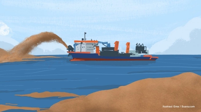 Waduh, Ekspor Pasir Laut Berpotensi Bikin Ekonomi RI Tekor Triliunan Rupiah